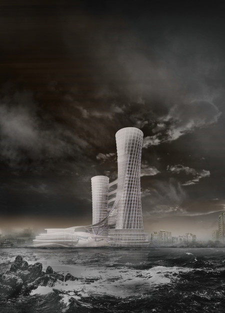 Charred Wooden Shingles and Reinforced Concrete Illuminate a Community Hub for Nuclear Awareness