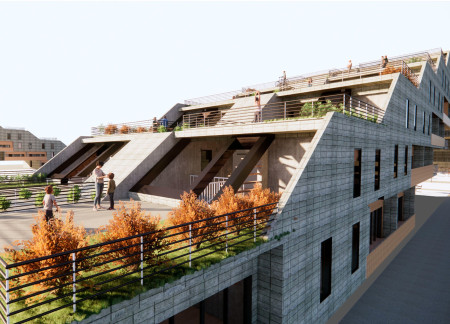 Bamboo Walls and Geo-Green Blocks Create Flexible Urban Living Spaces  
