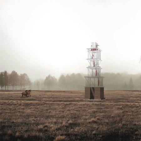 Rainwater Harvesting Structure Crafted with Rammed Earth and Steel in Rural Context  