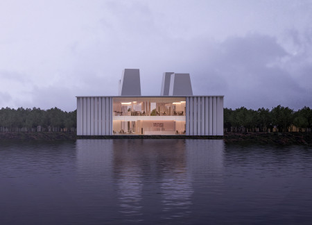 Natural Ventilation and Glass Facade Elevate Sustainable Visitor Experience in Wetland Ecosystem
