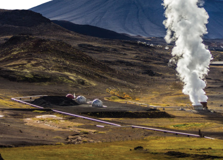 Biological Concrete and Precision Engineering in a Sustainable Geothermal Gateway  