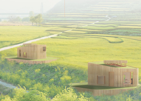Terraced Housing Featuring Sustainable Timber and Green Roofs for Flood Resilience  