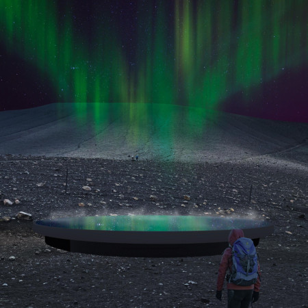 Geothermal Refuge Featuring Volcanic Ash Walls and Expansive Glass Facades