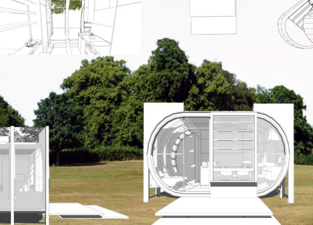 Curvilinear Glass Facade and Reinforced Concrete Create Harmony in a Sustainable Residential Dwelling  