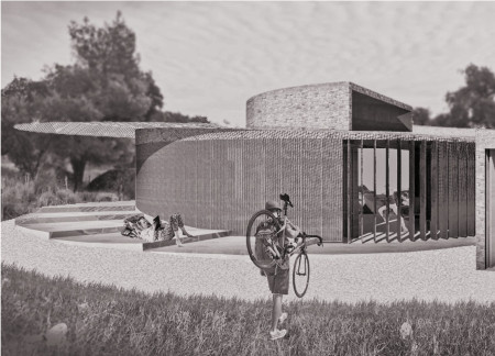 Charred Wooden Shingles and Green Roofs Integrate With Community Spaces in Sustainable Design