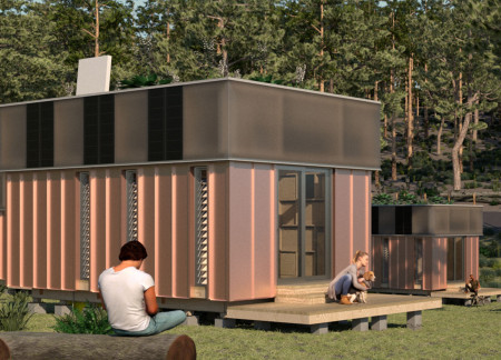 Flexible Living Spaces Crafted from Marine Plywood and Reinforced Concrete