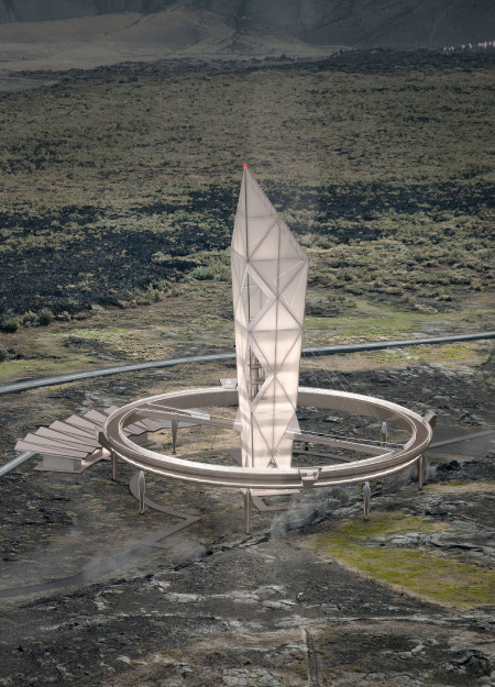 Exploring Celestial Views With Charred Wood Shingles and Glass Observation Towers  