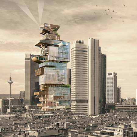 Charred Wooden Shingles and Glass Facades Define Community-Centric Urban Haven