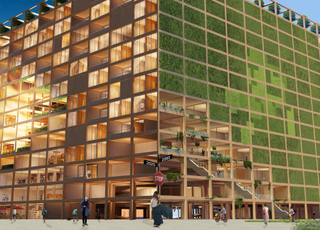 Charred Wooden Facades and Hydroponic Green Play Walls Redefining Urban Living Solutions  