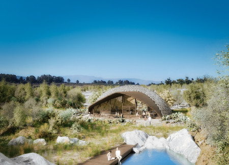 Spiral Structure of Bamboo and Glass Embracing Natural Light for Community Engagement