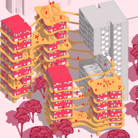 Cross-Laminated Timber Towers Integrating Community Spaces in an Urban Landscape  