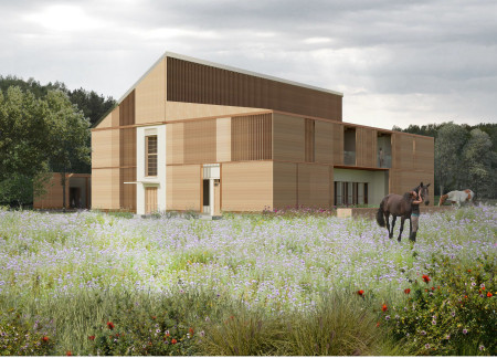 Charred Shingles and Cross-Laminated Timber Define a Community-Centric Cultural Space