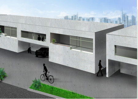 Modular Living Enhanced by Recycled Materials and Natural Light in Urban Context