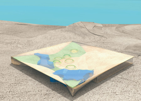 Vertical Farming Structure Featuring Geothermal Systems and Indigenous Stone In A Unique Nordic Landscape  