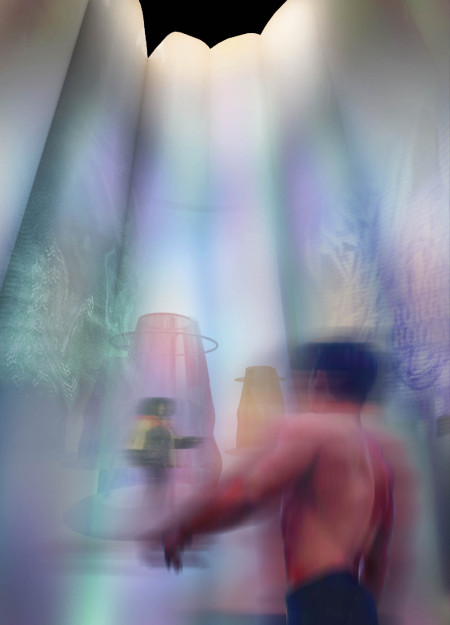 Pneumatic Structures Wrapped in Translucent Polycarbonate for Social Interaction