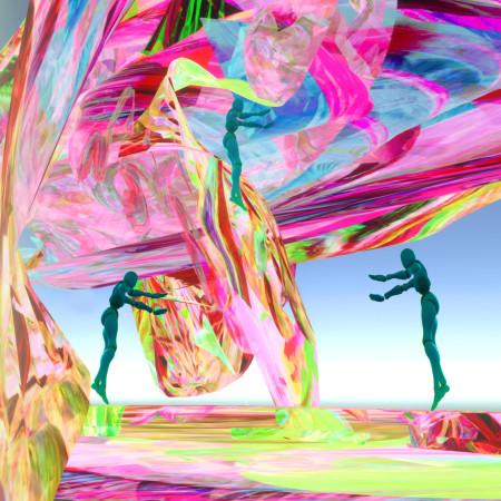 Liquid Glass And Organic Forms Create An Interactive Virtual Habitat