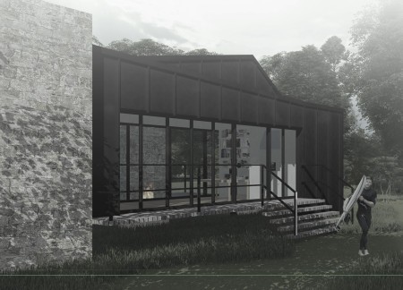 Charred Wooden Shingles and Recycled Concrete Create a Sustainable Family Home