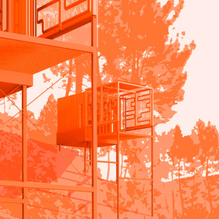 Cross-Laminated Timber Panels and Hydroponic Systems in a Flexible Living Space  