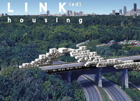 Living Spaces Crafted From Steel Beams and Concrete Panels on Urban Bridges