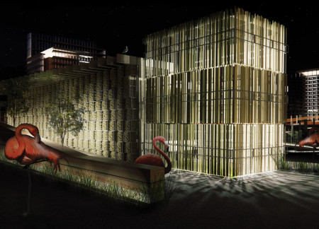 Reed-Finished Observation Decks Amidst Sustainable Wood Structure in Ecological Learning Hub