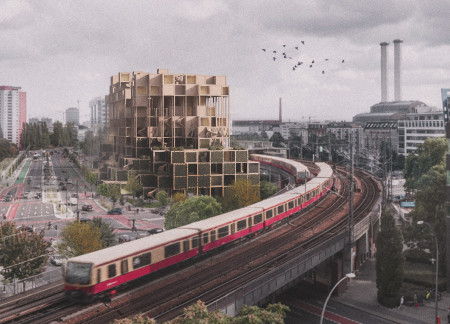 Charred Wooden Shingles and Modular Terraces in an Eco-Friendly Urban Community  