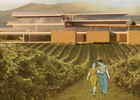 Charred Wooden Shingles and Natural Light Define a Harmonious Vineyard Retreat  
