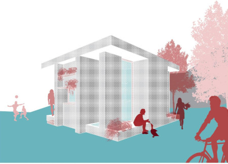 Cross-Laminated Timber Panels Create Sustainable Living Spaces Enhanced by Charred Wooden Shingles