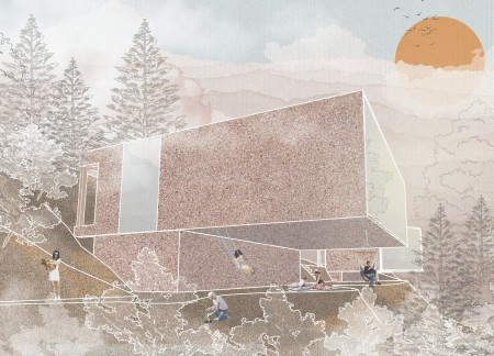 Cross-Laminated Timber and Charred Shingles Integrate with Nature in a Mindful Retreat  