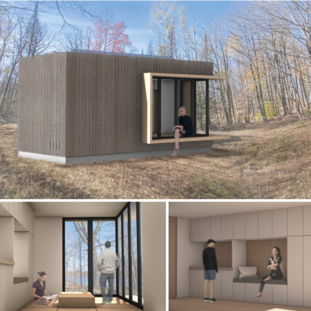 Charred Cedar Cladding and Energy Efficiency in a Compact Micro Home
