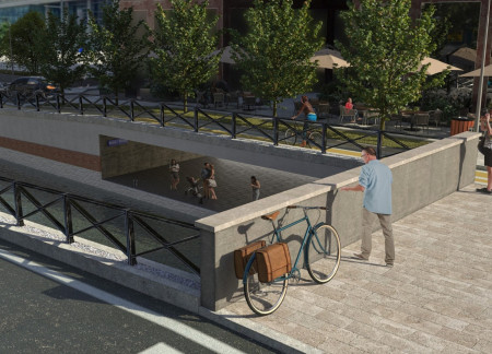 Charred Shingles and Brick Revitalize Historic Waterways Through Sustainable Connectivity