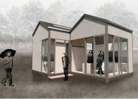 Charred Wooden Shingles Complementing Compact Living in Sustainable Timber Microhomes  