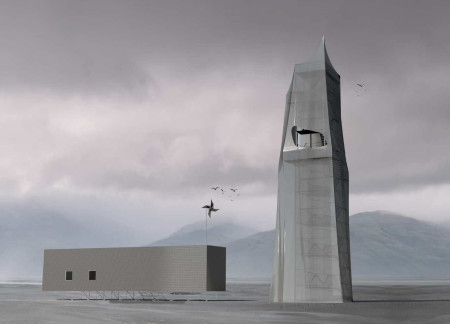 Translucent Steel Facade Embracing Geothermal Landscapes with an Integrated Observation Experience