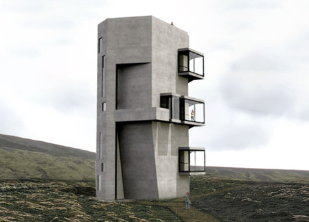 Geothermal Integration With Textured Concrete and Naturally Inspired Balconies In a Community Observation Tower