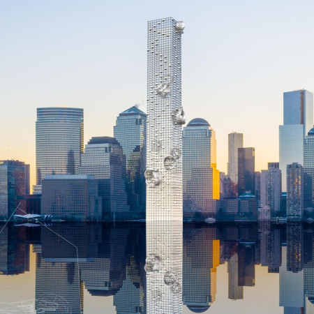 Floating Sculptures and Glass Facade Define a Resilient Urban Memorial  