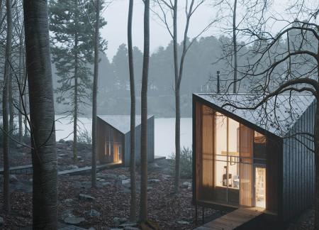 Cross-Laminated Timber Retreat Nestled Among Forests With Expansive Views