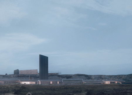 Natural Stone Integration and Fibre Reinforced Plastics Form a Unique Observation Tower in Iceland  