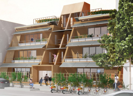 Cross-Laminated Timber Structures Enhanced by Charred Wooden Shingles for Sustainable Living