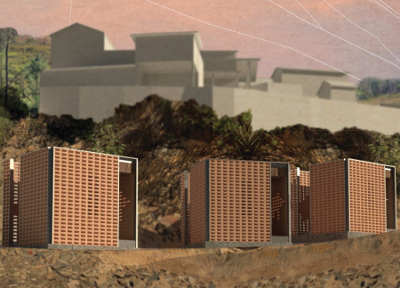 Experiential Spaces Enhanced by Clay Bricks and Natural Light in a Tranquil Retreat