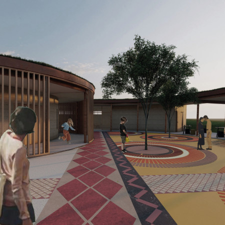 Charred Wooden Shingles and Natural Ventilation Create a Unique Community Hub Experience
