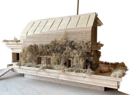Charred Wooden Shingles And Cross-Laminated Timber Panels In A Sustainable Living Retreat  
