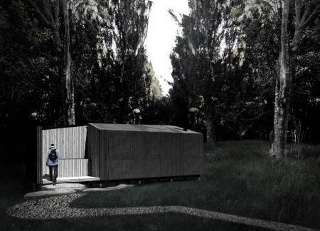 Galvanized Steel and Timber Retreat Nestled in New Zealand's Landscape