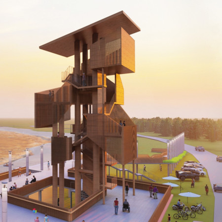 Charred Wooden Shingles and Engineered Timber Create a Resilient Coastal Pavilion