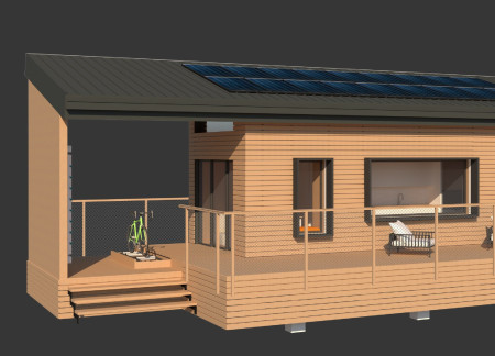 Charred Wooden Shingles and Cross-Laminated Timber Elevate Compact Living Solutions