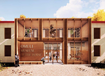 Charred Wooden Shingles and Cross-Laminated Timber Panels Form a Sustainable Community Space  