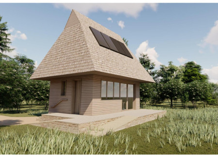 Charred Wooden Shingles and Passive Solar Design in Sustainable Latvian Cabins  