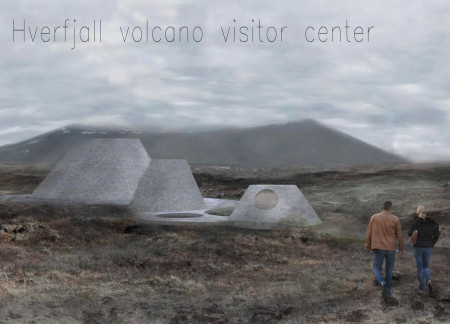 Volcanic Formations Enhanced by Reinforced Concrete and Transparent Facades in a Visitor Center Environment  
