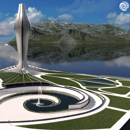 Harnessing Wind with Eco Membranes and Reinforced Concrete in a Sustainable High-Rise  
