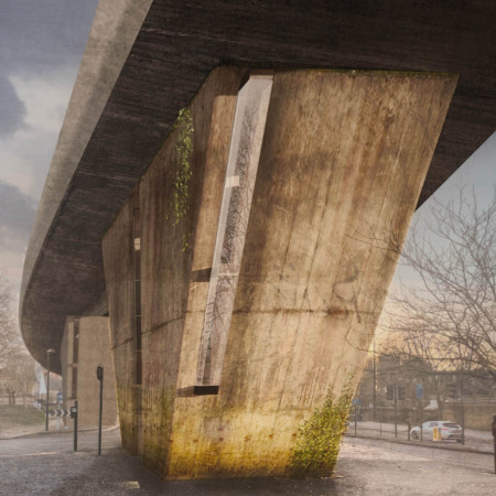 Elevated Living Beneath A Flyover With Bamboo-Focusing Acoustic Retreats  