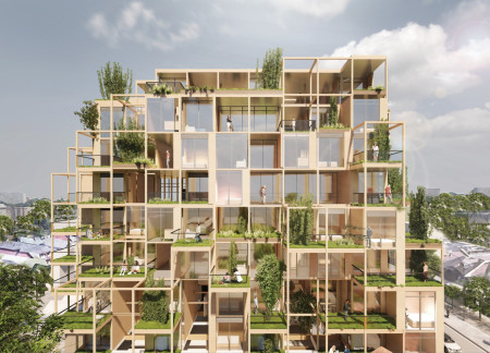 Charred Wooden Shingles and Cross-Laminated Timber Panels Elevate Flexible Housing Solutions  