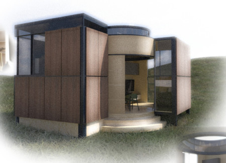 Circular Patios and Dukta Timber Panels Enhance Sustainable Living in Residential Design